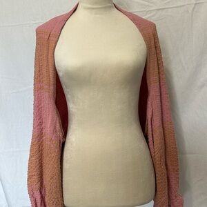 Pink and Orange Textured shrug
